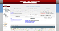 Desktop Screenshot of lowerclearcreekditch.com